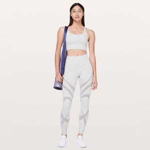 LuluLemon Gray/White Striped 3-Piece Set Wee Are From Space Nimbus Battleship(8)